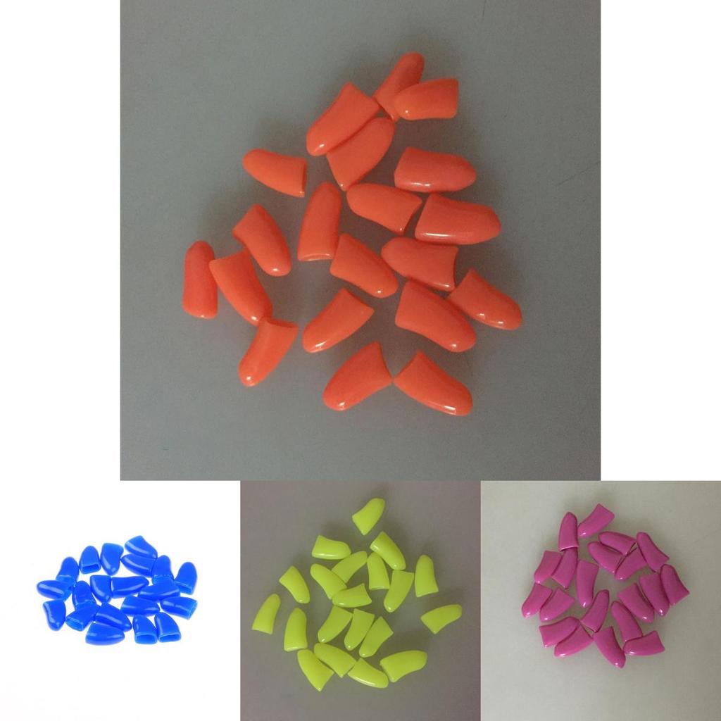 20pcs Pet Dog Cat Nail Caps Soft And Stylish Claw Protectors For Comfortable Fit
