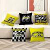 MMooneyes Print Cushion Cover Inches Farmhouse Decor Home Throw Pillow Covers For Couch Decorations