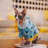 Cat Clothing for Sphnx Soft Cotton Cartoon Jacket For Devon Rex Baseball Uniforms for Cat Warm Coat for Kittens In Autumn Winter