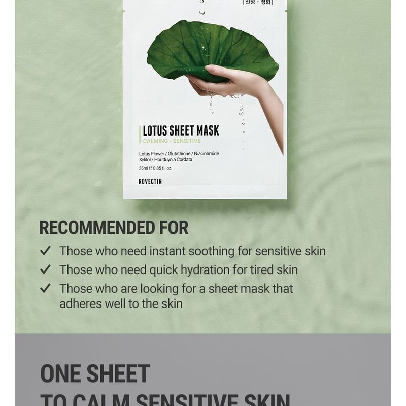 ROVECTIN Calming Sensitive Lotus Sheet Mask
