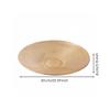 Antique Gold-Tone Round Tray Sturdy Aluminum Long-Lasting for Coffee Table