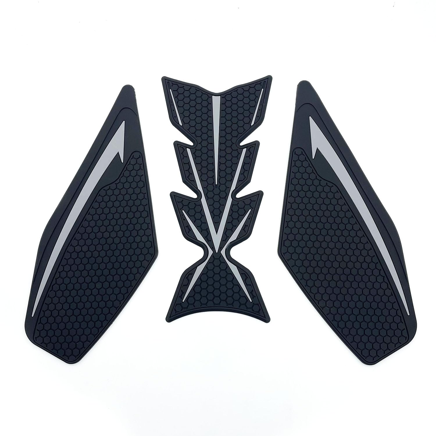 

motokano Traction Pad Tank Pad for Ninja 400 (2018-2024), Ninja 250 (2019-2024), Z250 (2019-2024), and Z400 (2018-2024) (Gray)