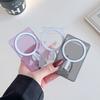 Suport Stand cu Suport Card Magnetic pentru Apple MagSafe, Suport Universal Transparent pentru Card Bancar pentru Huawei, Samsung, Xiaomi și Utilizatori de Sex Feminin.