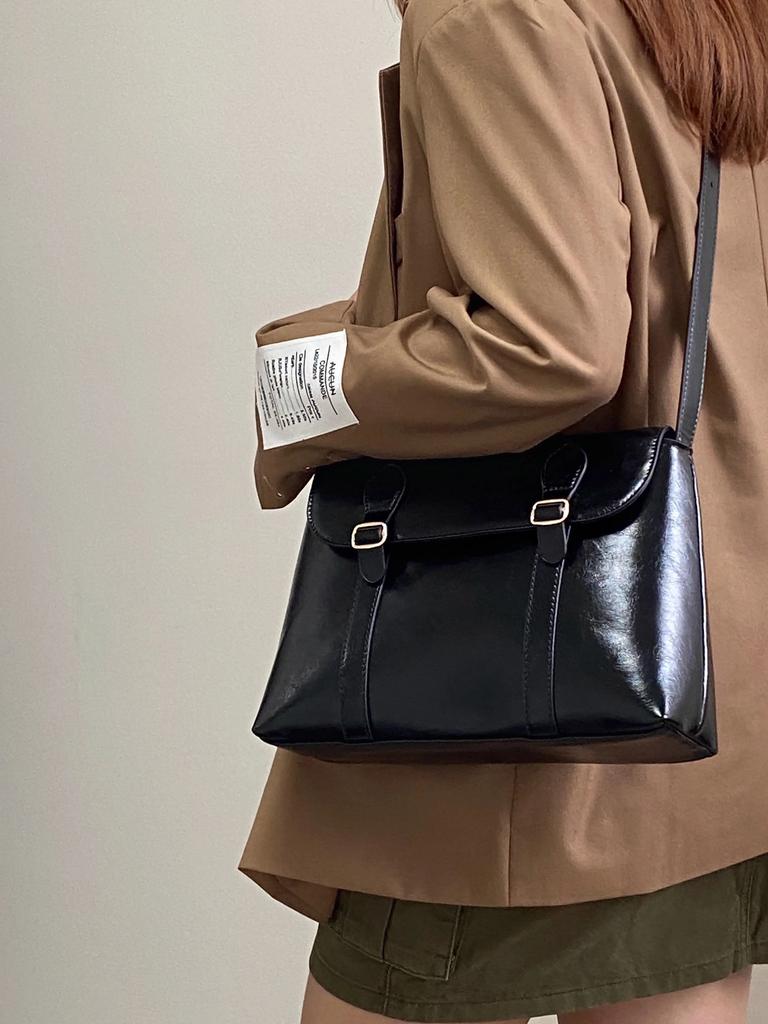 Vintage Women's Shoulder Bag Large Capacity Ladies Tote Purse Handbags Pu Leather Female Messenger Bags College Girls Book bags