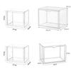 Transparent Plastic Book Storage Box With Lid For Cd Magazine Desktop Organizer