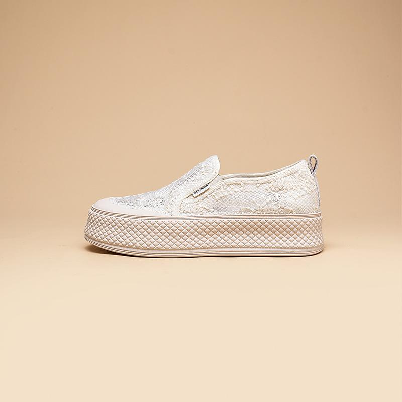 

Lazy pedal platform fisherman shoes women s 2025 summer new breathable loafers fashion casual canvas board shoes 35