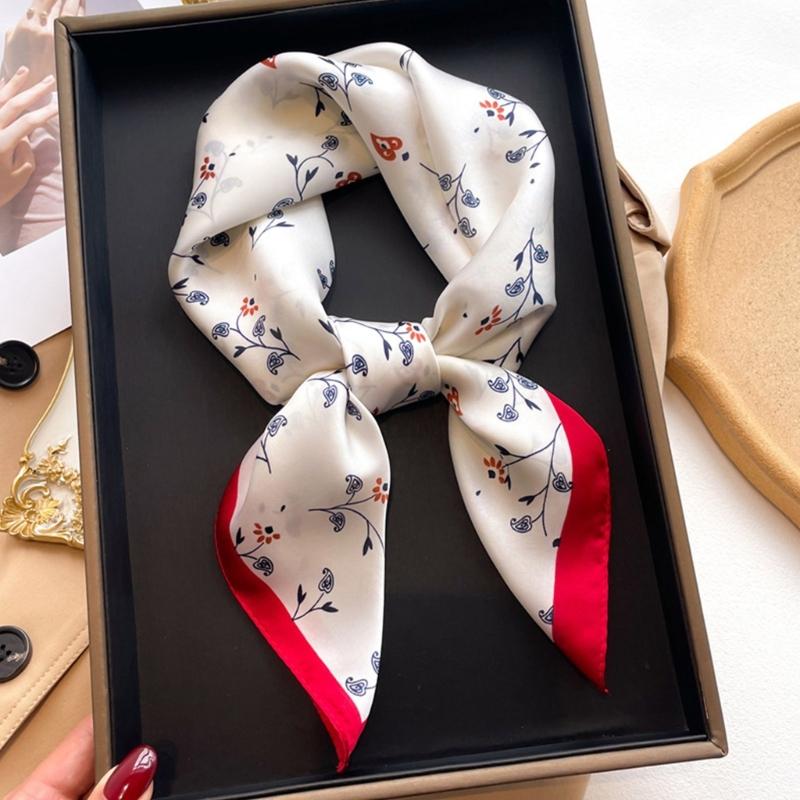 Large Scarf Silk Feeling Square for Men Women Multifunctional Head Scarf Unisex Hijab Outdoor Neck Scarves Daily Wear