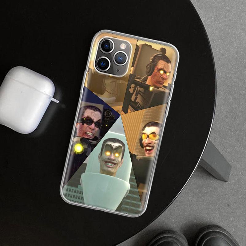 S-Skibidi Toilet Mobile Cell Phone Case Cover for iPhone 11 12 13 Mini 14 15 Plus 16 Pro Max 17 Air 7 8 + SE Art Customized Fund