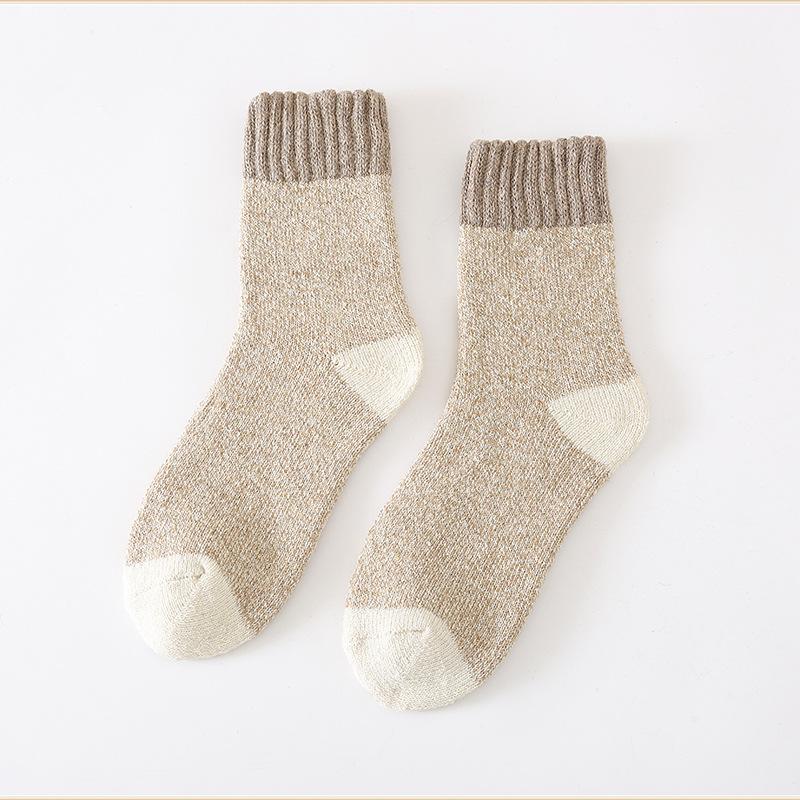 

Мужские зимние очень толстые теплые шерстяные носки из кольцевой шерсти 1 pair