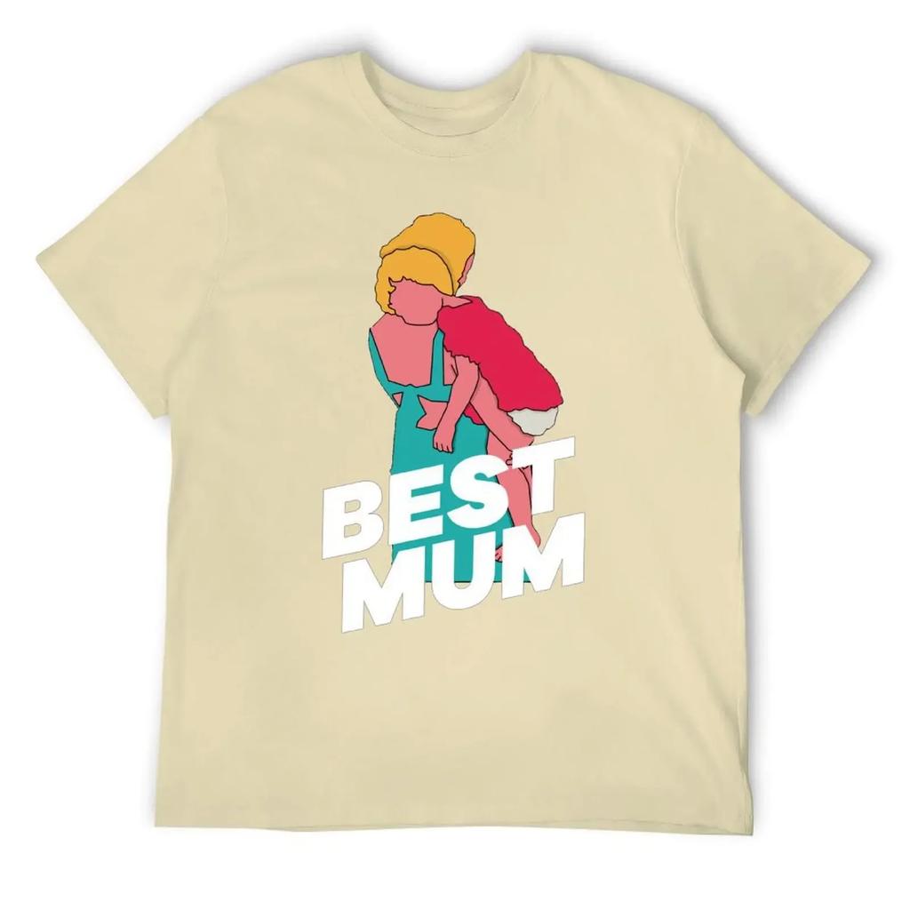 Mother's Day Happy Mother's Day Men's Classic Crewneck T-shirt Sport Top Tee Top Quality Humor Graphic Fitness USA Size
