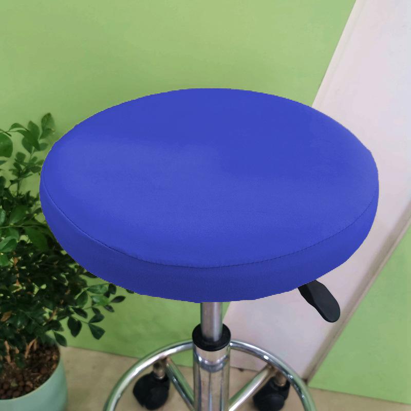 1 Bar Stool Cover Round Stool Cover with Elastic Bands Bar Stool Seat Cover Slipcover Washable Stool Cushion Cover Feature Stretch Fabric Dia D30-34cm