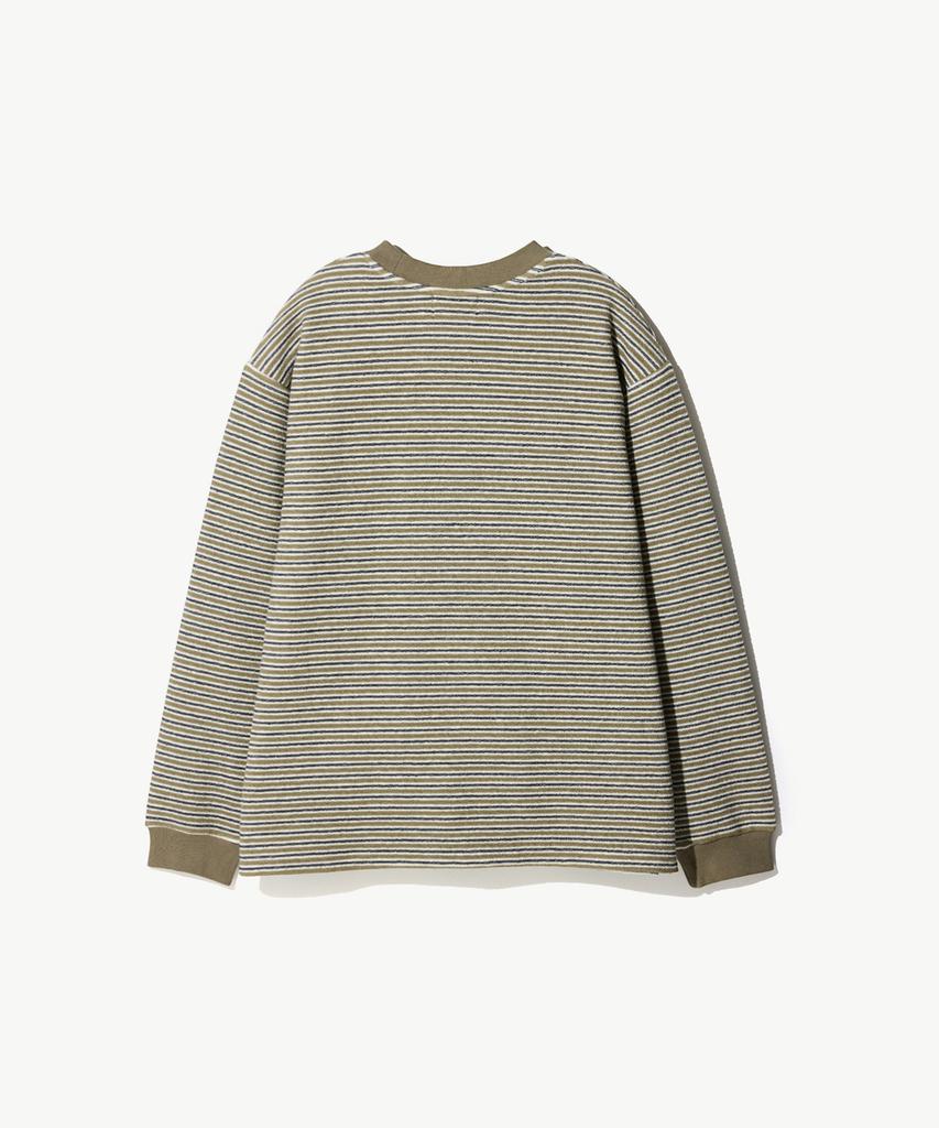STCO Diems Jacquard Stripe T-Shirt_Khaki (Oversized)_Dtsxa62Otk