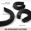 Heatless Hair Curler Sleep Curly Hair Stick Flexi Rods With Hook Sleep Curling Iron For Dry Hair Lazy Beauty Tools 6 Colors