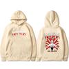 Anime Chainsaw Man Hoodie Retro Cartoon Makima Graphic Print Pullover Hoodies Unisex Manga Casual Oversized Hooded Sweatshirt