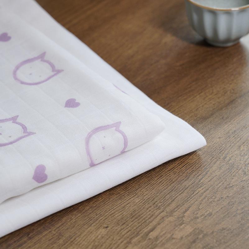 Stark karierte doppelwandige gekämmte Baumwollgaze Kleidung