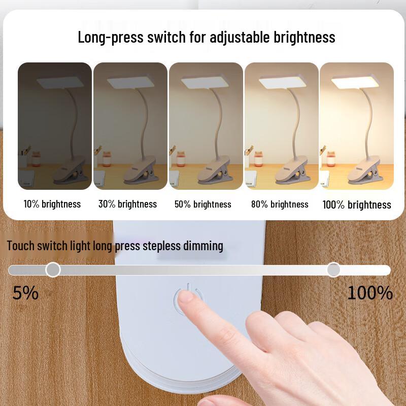 Rechargeable LED Eye-Care Clamp Lamp