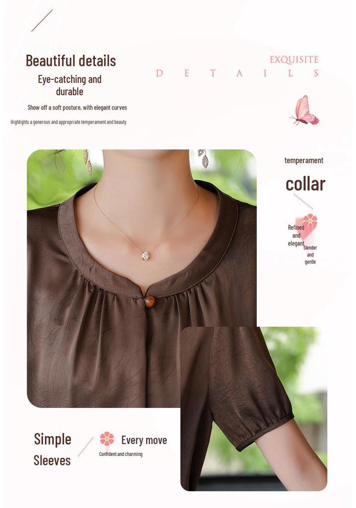 Mom's Summer 2026 Chiffon Dress: Stylish Plus Size for Middle-Aged Women