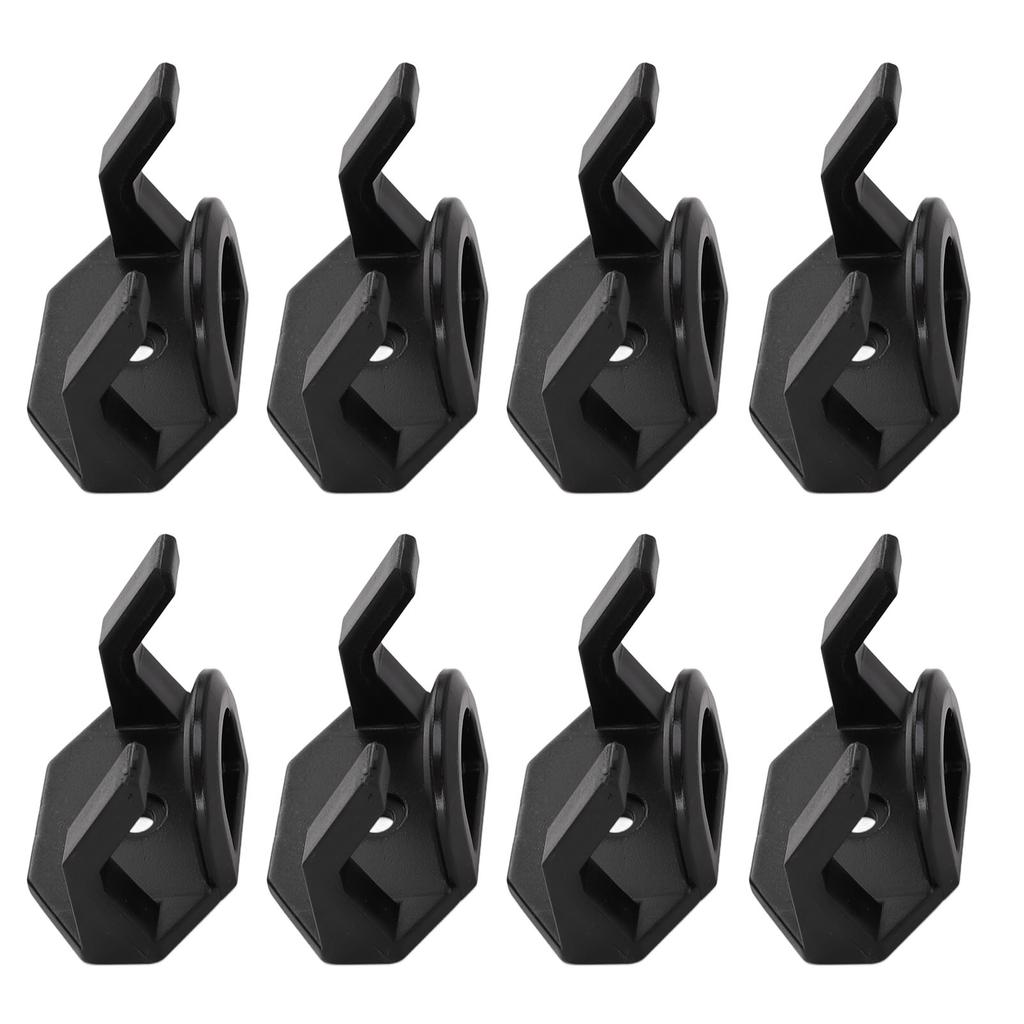 8Pcs Adhesive Hat Hooks Baseball Hat Holders for Wall Door Closet Office Bedroom Black