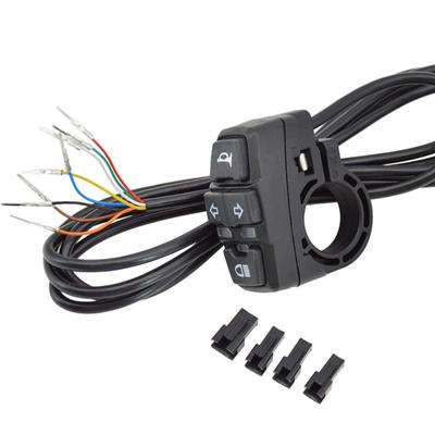 Elektrické vozidlo 3-v-1 spínač pre svetlomety + klaksón + smerové svetlá Inteligentné diely pre domácich majstrov