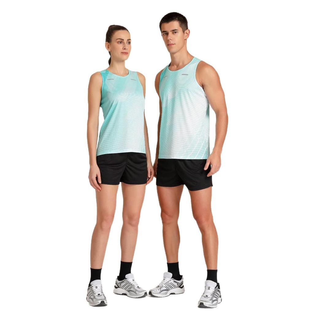 Unisex Track & Field Training Set: Vest & Suit for Marathon and Running Sportswear.
