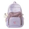 Schoolbag Korean version of large-capacity middle and high school student schoolbag girl backpack daily commute versatile contrasting color backpack