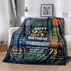 25th Birthday Celebration Flannel Blanket-Soft and Suitable for Sofas,Beds,Offices,Travel,All Seasons,Great Gift for Holidays and Birthdays.