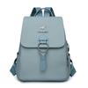 Schoolbag backpack women pu fabric texture commuting large capacity waterproof travel anti-theft backpack niche retro Baigou bag