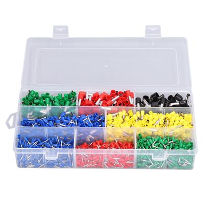 2000Pcs/Set Wire Ferrules Kit Copper PVC Insulated Ferrules Crimp Connector Wires Terminal