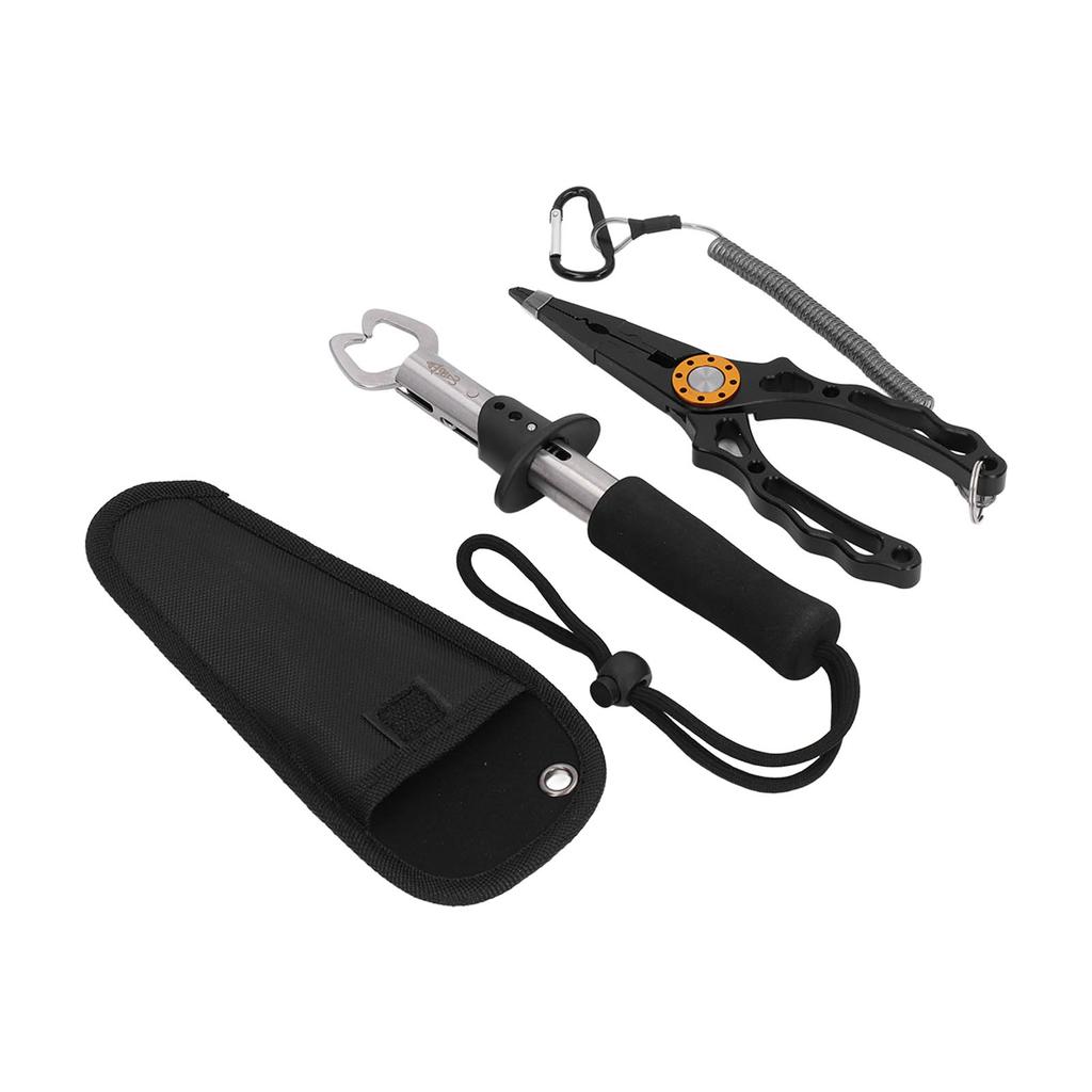 Mini Multifunctional Fishing Lip Gripper Stainless Steel Fishing Grip Pincers Lure Pliers Scissor