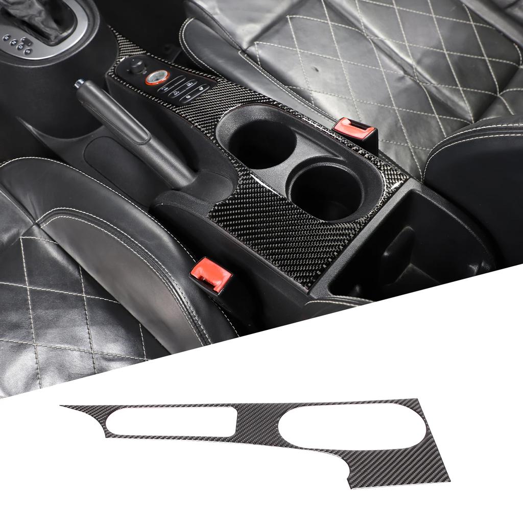 For SEAT Leon Mk2 1P 2008-2012 Soft Carbon Fibre Car Central Control Gear Shift Air Outlet Panel Trim Sticker Car Accessories F6