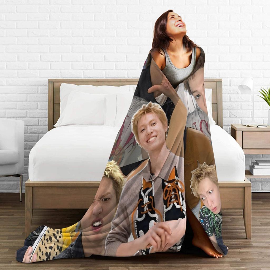 CORTIS Täcke K-popgrupp Fleecepläd Sovkläder Soffdekoration Ultralen Varm Sängkläder,