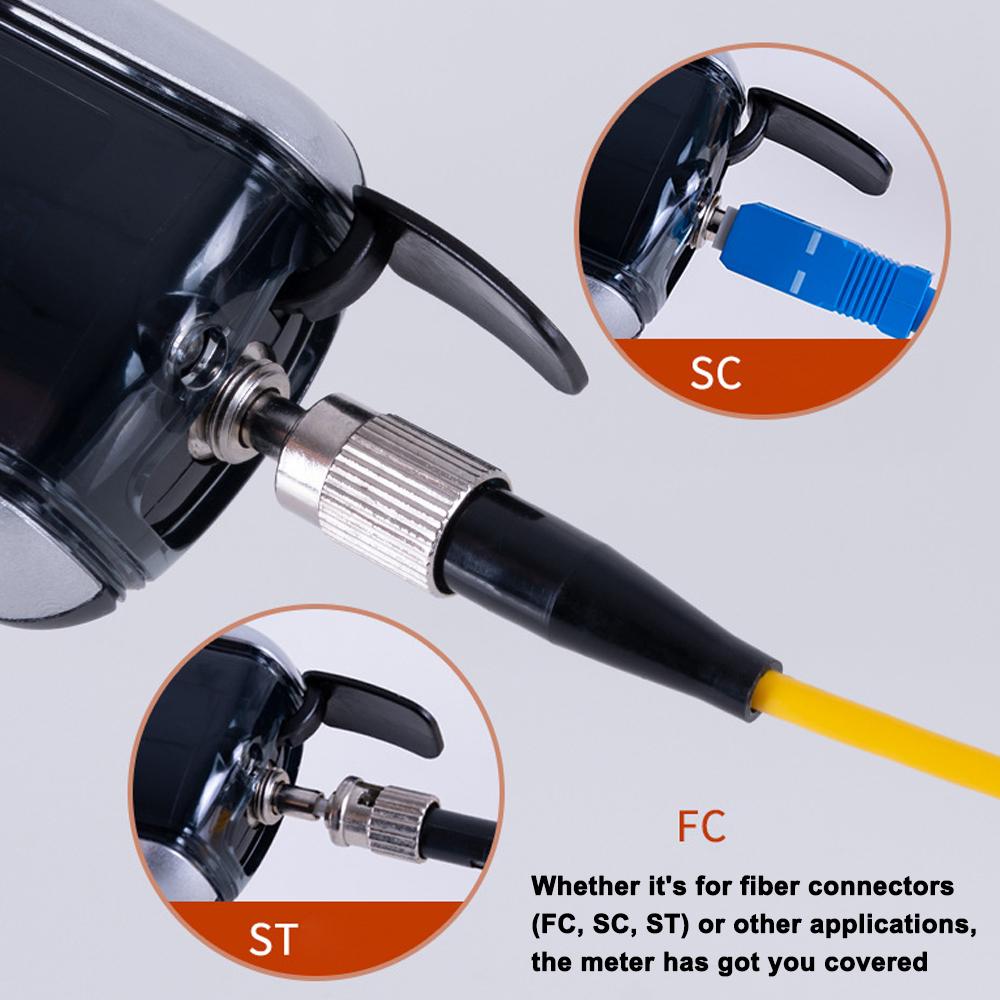 Ruční měřič optického výkonu Dobíjecí zkoušečka výkonu z optických vláken Podpora LCD displeje 7 Test