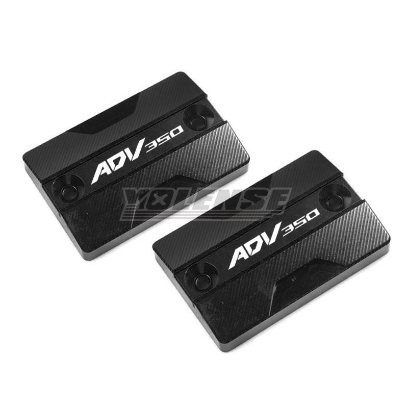 Motorcycle CNC Front Brake Fluid Reservoir Oil Cup Cap Master Cylinder Cover For ADV350 ADV 350 2025 Black-ADV350