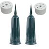 Plastic Flower Vase with Spikes for Cemetery Durable Grave Holder Suitable for Memorial Tombstone Arrangement