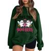 Women's Stylish Casual Long Sleeve Neck Printed Pullover Sweatshirt