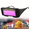 Occhiali da saldatura oscuranti automatici, cambio luce, occhiali protettivi anti-occhi con oscuramento automatico per maschere da saldatura, accessori per occhiali