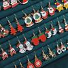 5Pairs Christmas Mixed Earrings Set for Women Santa Claus Xmas Tree Snowflake Elk Snowman Hook Stud Earring Girl Party Jewelry