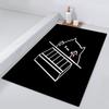 Tappetino Ingresso Camera da Letto Gatto Bagno Pavimento Decorazione Corridoio Tappeto Carino Soggiorno B-Bongo Stanza Kawaii Balcone