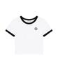 Nigaennikol Nicole Colourway Ringer Crop Top_White Black