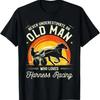 Never Underestimate An Old Unisex Who Loves Harness Racing T Shirt Vintage Breathable Top For Everyday Wear Versatile Homme