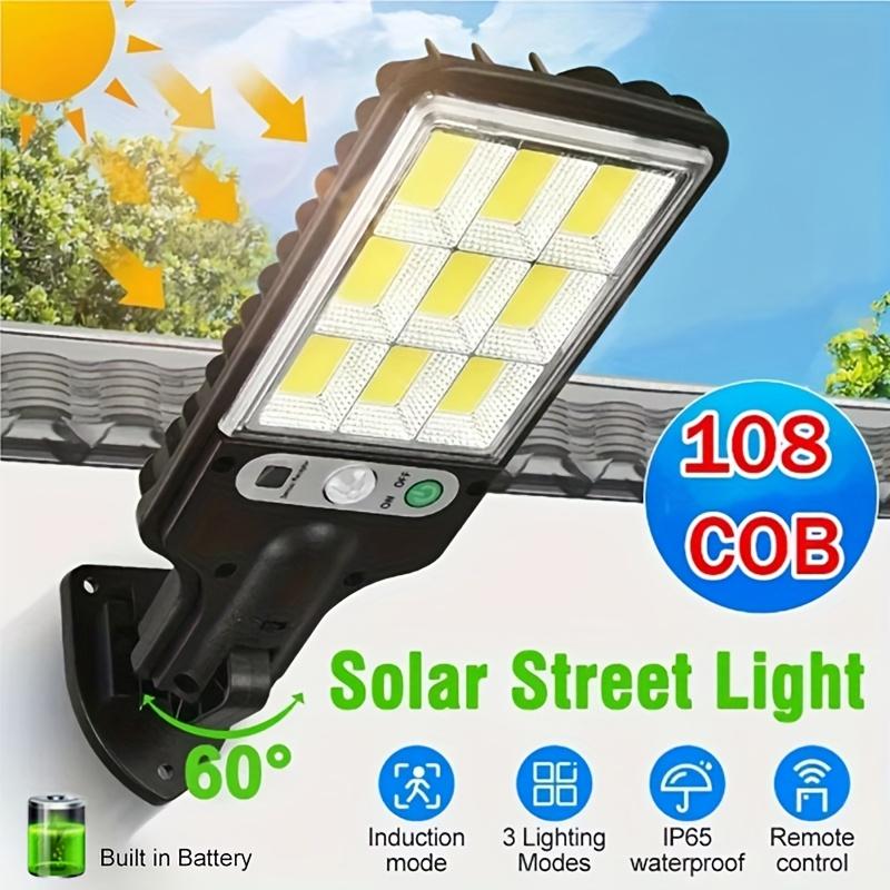 Solar Street Lights with Remote Control,3 Modes of Sensing, Outdoor Garden Wall Lights, Courtyard Lighting, Modern and Durable Lighting
