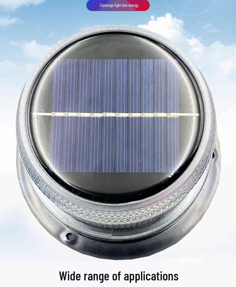 Magnetic Solar LED Warning Strobe for Trucks & Cars - Anti-Rear-End Safety Flasher