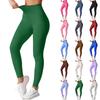 Women's Threaded High Elastic Tights High Waist Hip-Lifting Seamless Yoga Pants Quick Dry Breathable Perspiration Cycling Fitness Pants