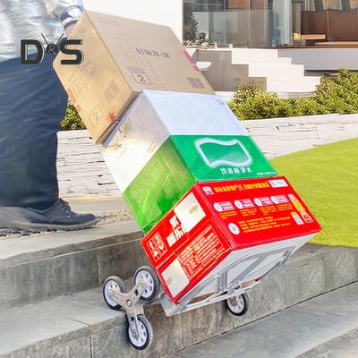 Hochleistungswagen mit Teleskopgriff Stark belastbarer Treppensteigerwagen mit faltbarem Design Hochleistungswagen