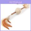 Pet Chew Toy With Feathered Mouse And Ball For Cats