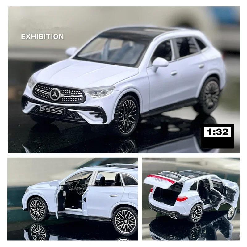 

1:32 Бенц GLC 400e SUV Литий Метал Іграшковий Транспортний Засіб Модель Автомобіля Симуляція Звук та Світло Колекція Дитячий Подарунок білий