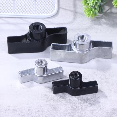 1Pc Aluminum Alloy M8 M12 Handle Black Gray Nut Knob T-nut For Light Hook  Wing Nut Truss Clamp Handle Parts Galvanized Aluminum