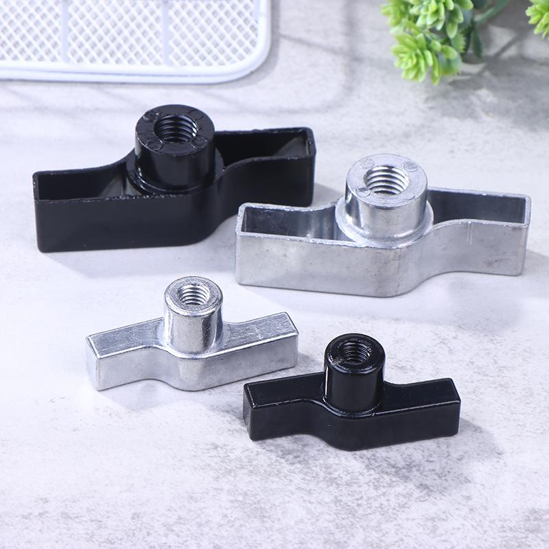 1Pc M8/M12 Galvanized Aluminum Wing Nut Truss Clamp Handle - Black Gray T-Nut Knob Replacement Parts for Light Hook