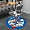 1pc Sonic Adventure Office Round Area Rug, Indoor Mat Suitable For Office,Bedroom Living Room Home Decor, Room Deco A0926003