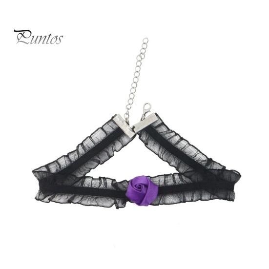 Lightweight Festival Headgear Halloween Spider Web Headband, Black Lace Choker Collar with Rose, Wizard Costume Headband Accessory for Women